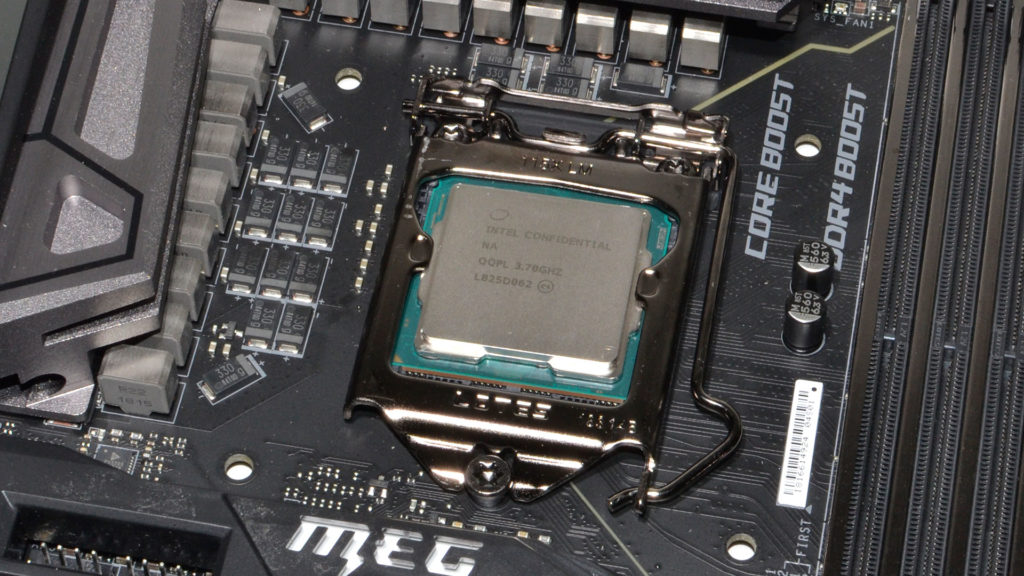 CPU fits into its socket