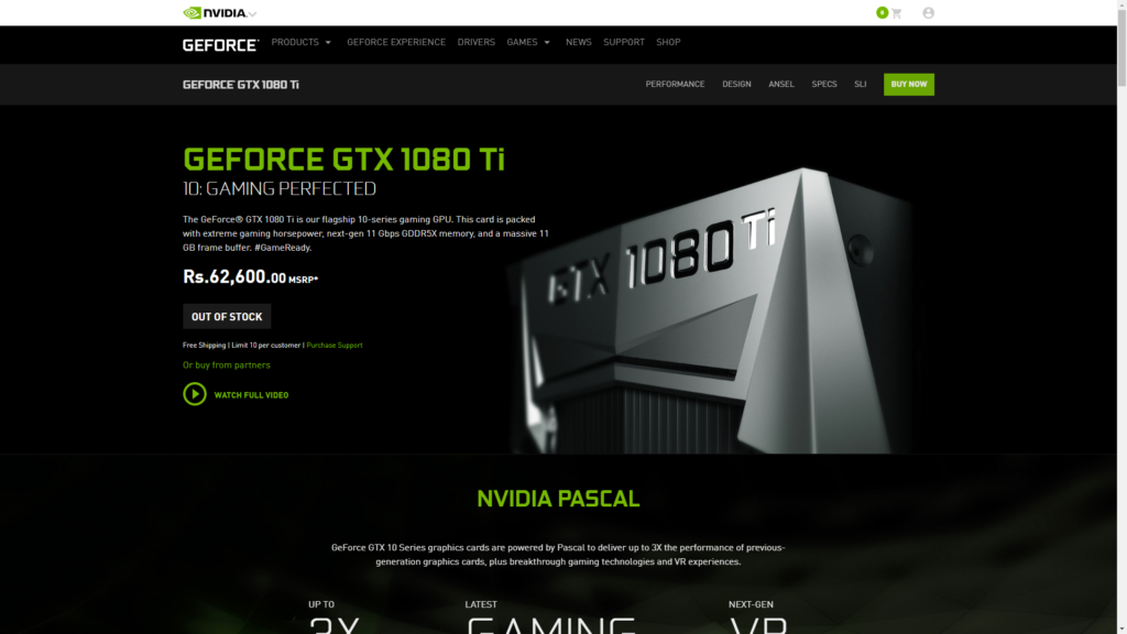 NVIDIA's first founder edition graphics card