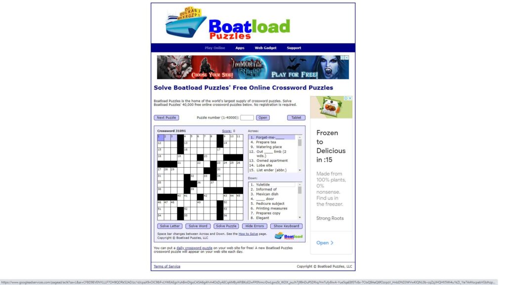 Best CrossWord Puzzle Game On Boatloadpuzzles For Beginners