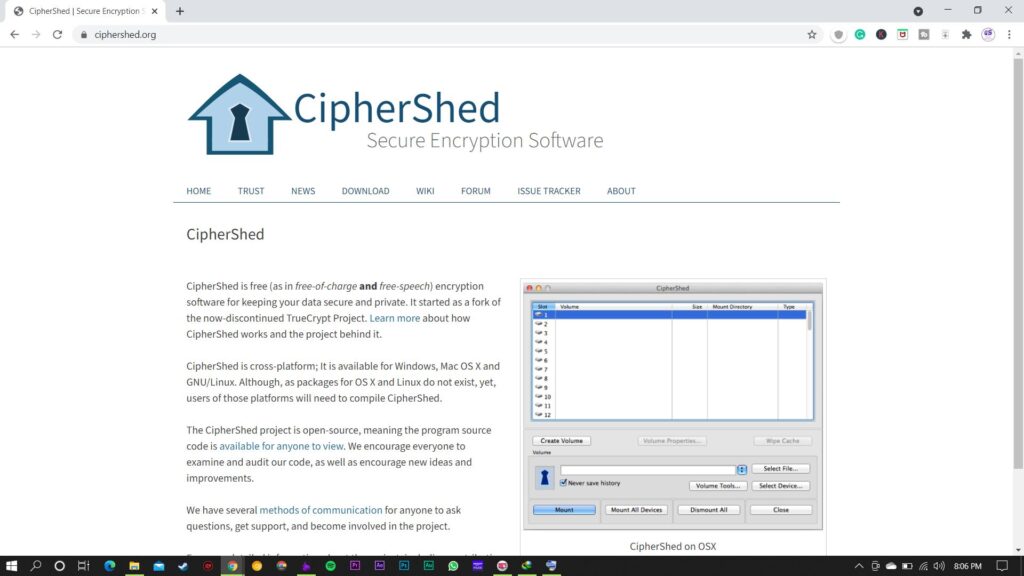 Good Command Based Bitlocker Alternative CipherShed