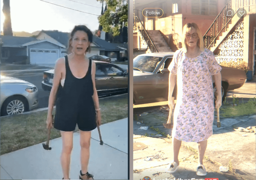 Left Real hammer lady right on GTA 6